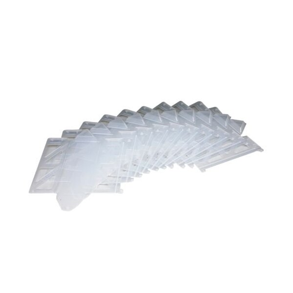 PestWest Replacement Demi-Diamond Clear Plastic Station, 50/Box